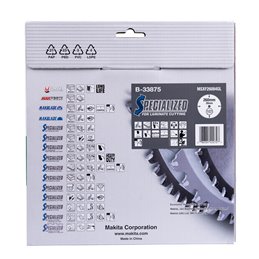 Disco sierra circular, Specialized T.C.T, 260 x 30 mm, 84 D Makita B-33875