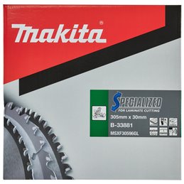 Disco sierra circular , Specialized T.C.T, 305 x 30 mm, 96 D Makita B-33881