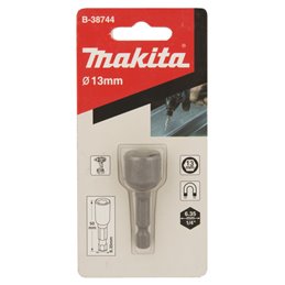 Llave de vaso magnética, 13 x 50 mm, 1/4" Makita B-38744