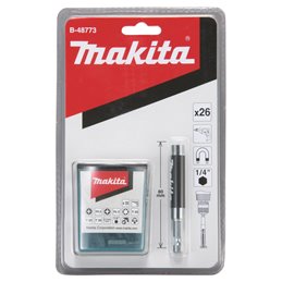 Portapuntas 80 mm, 26 pcs Makita B-48773