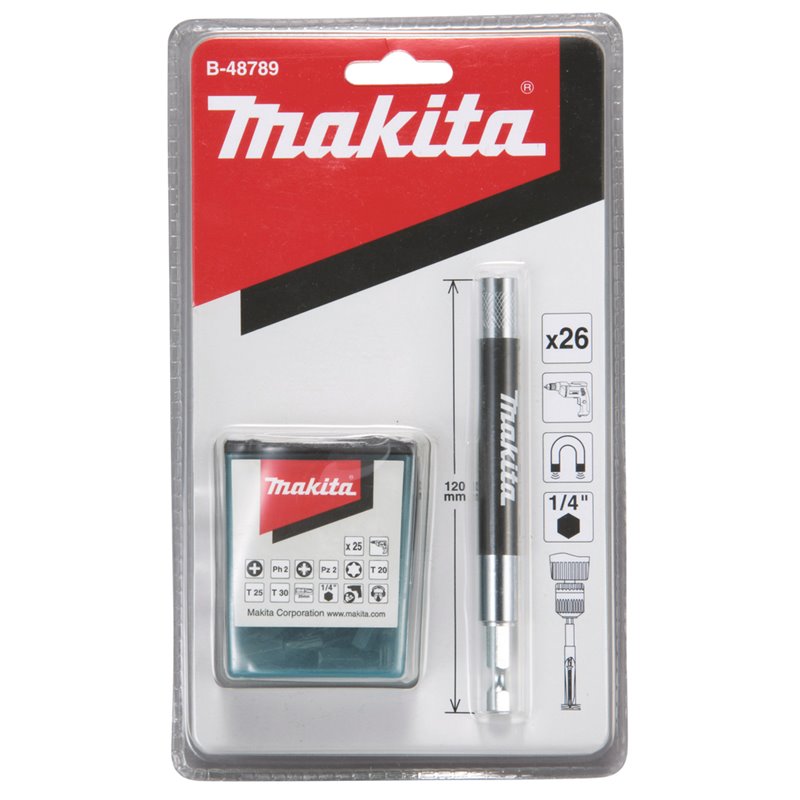 Portapuntas 120 mm, 26 pcs Makita B-48789