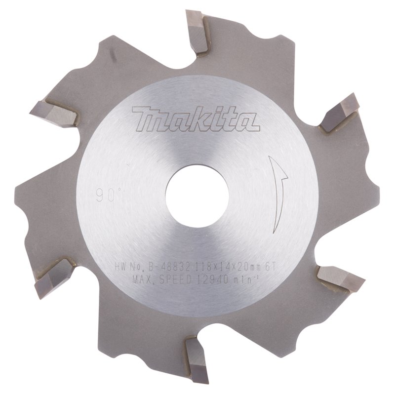 Disco fresador T.C.T, 118 x 20 mm, 6 D Makita B-48832