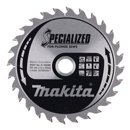 Disco sierra circular , Specialized T.C.T, 165 x 20 mm, 28 D Makita B-56699