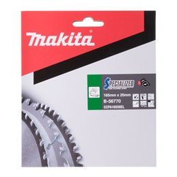 Disco sierra circular, Specialized T.C.T, 165 x 20 mm, 56 D Makita B-56770