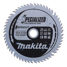 Disco sierra circular , Efficut T.C.T, 165 x 20 mm, 56 D Makita B-57336