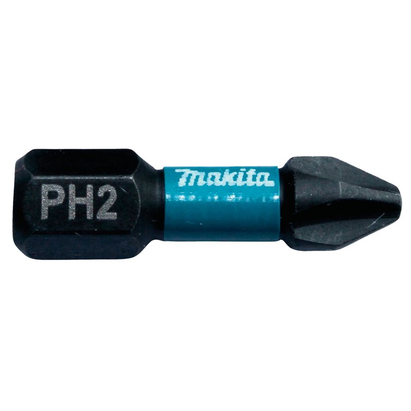 Punta Impact Black, PH2, 25 mm, 2 pcs Makita B-63616