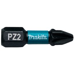 Punta Impact Black, PZ2, 25 mm, 2 pcs Makita B-63644