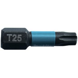 Punta Impact Black, T25, 25 mm, 2 pcs Makita B-63688