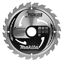 Disco sierra circular , Efficut T.C.T, 190 x 30 mm, 24 D Makita B-64185