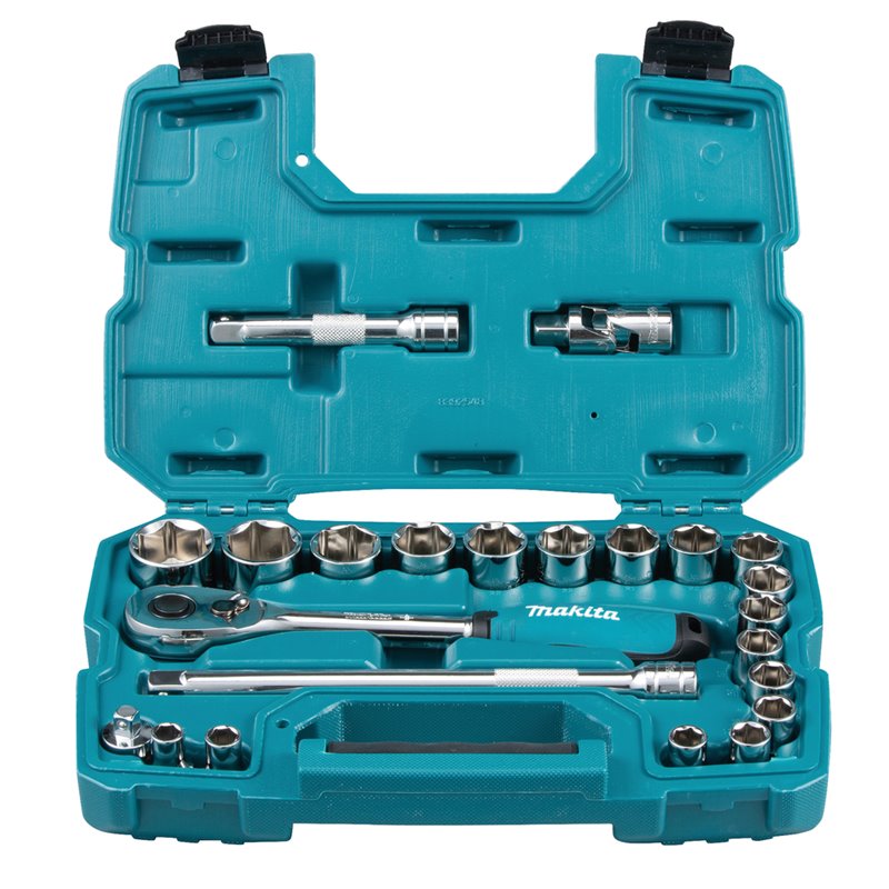 Set de llave de carraca y vasos Makita B-65589