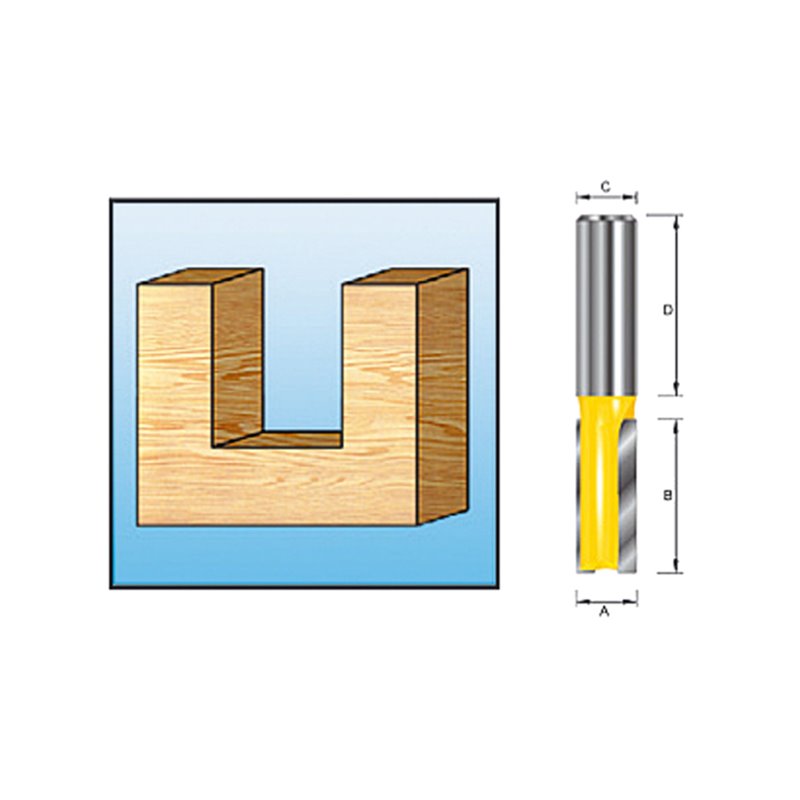 Fresa recta 9 mm Makita D-09276