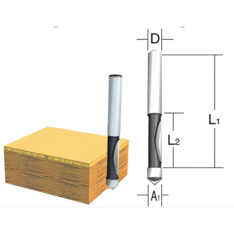 Broca de corte al ras, 9,5 x 25,4 x 6 mm Makita D-09472