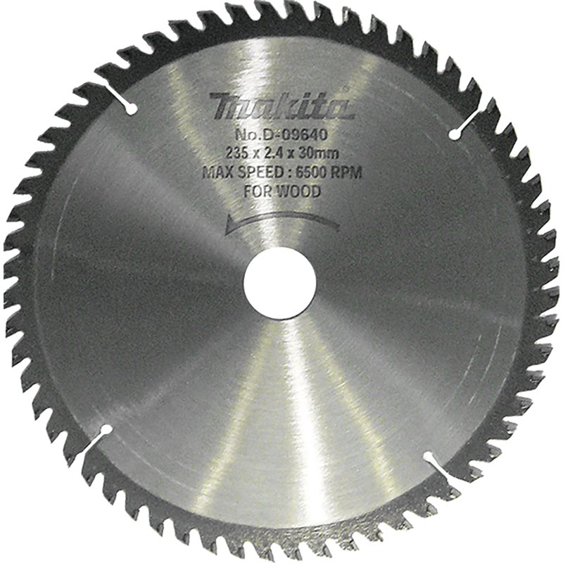 Disco sierra circular , Standard T.C.T, 235 x 30 mm, 60 D Makita D-09640