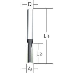 Fresa recta 16 x 20 x 8 mm Makita D-10322