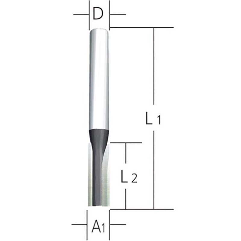 Fresa recta 16 x 20 x 8 mm Makita D-10322