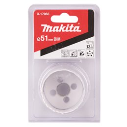 Broca de corona BiM 51 mm Makita D-17083