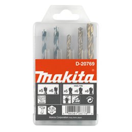 Set de brocas  1/4", 5 pcs Makita D-20769