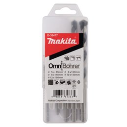 Estuche de brocas multimaterial Omnibohrer, 5 pcs Makita D-30477