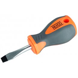 Destornillador Corto B/Plana Alyco Orange 6,5X38 Alyco