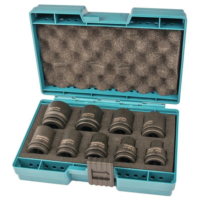 Set llaves de vaso 1/2", 9 pcs Makita D-41517