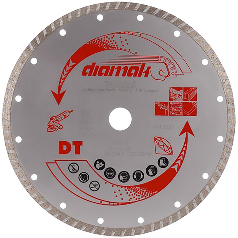 Disco de diamante Diamak 230 x 22,23 mm Makita D-61173