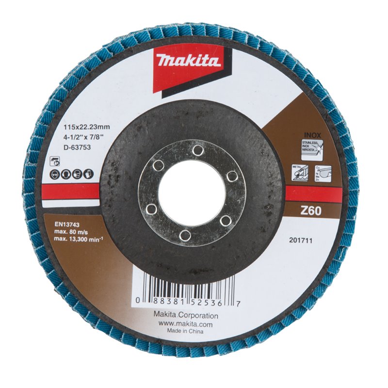 Disco de láminas 115 x 22,23 mm, Z60 Makita D-63753