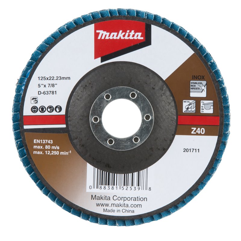 Disco de láminas 125 x 22,23 mm, Z40 Makita D-63781