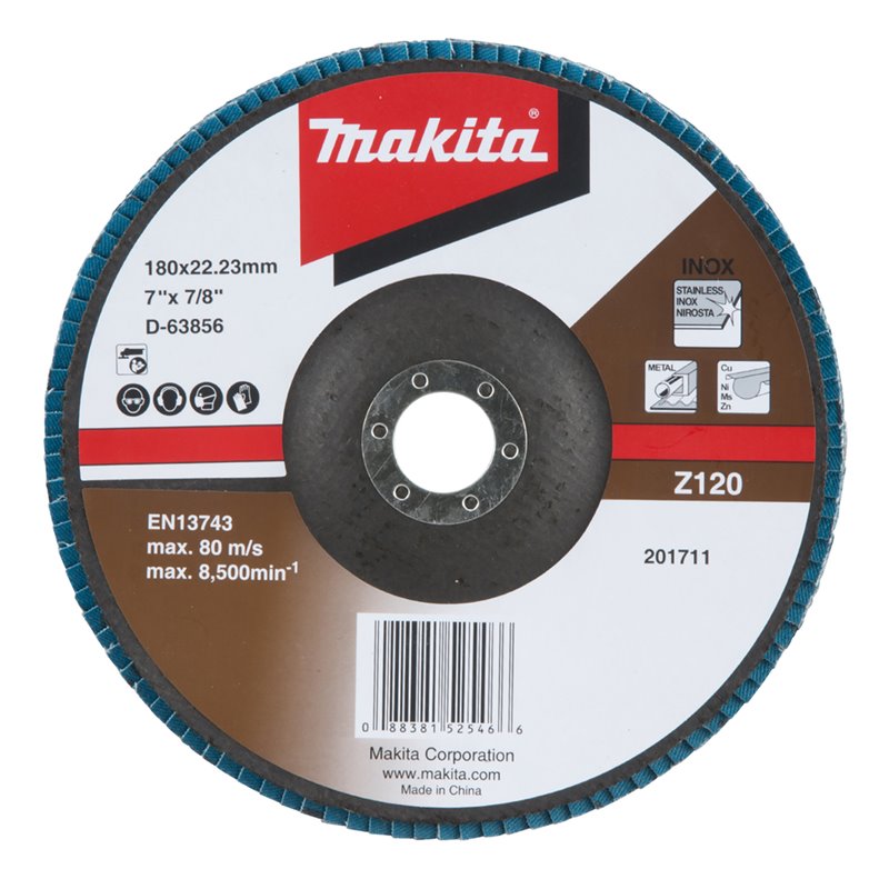 Disco de láminas 180 x 22,23 mm, Z120 Makita D-63856