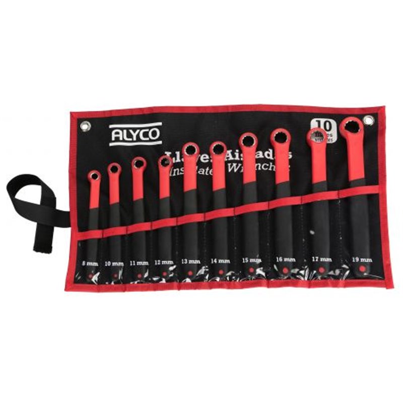 Jgo 10 Llaves Acodada Vde B/Nylon 8-19Mm Alyco