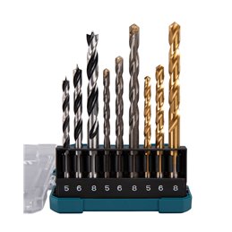 Set de brocas  9 pcs Makita D-71962