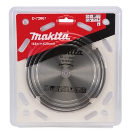 Disco sierra circular  P.C.D. 165 x 20 mm, 4T Makita D-72067