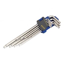 Juego 9 Llave Acodada Torx Inv Extralarg Alyco