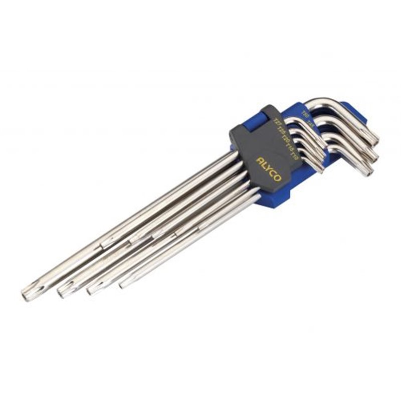 Juego 9 Llave Acodada Torx Inv Extralarg Alyco