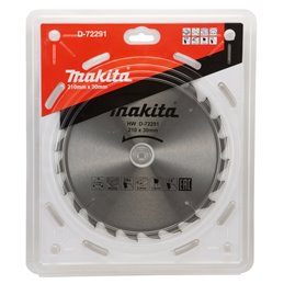 Disco sierra circular , Standard  T.C.T. 210 x 30 mm, 24 D Makita D-72291