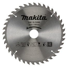 Disco sierra circular , Standard T.C.T, 210 x 30 mm, 40 D Makita D-72300