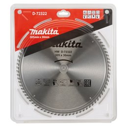 Disco sierra circular , Standard T.C.T, 305 x 30 mm, 80 D Makita D-72322