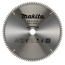 Disco sierra circular , Standard T.C.T. 305 x 30 mm, 100 D Makita D-72338