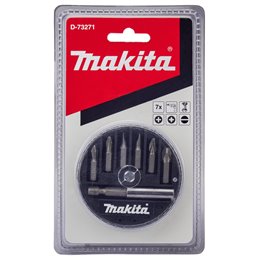 Set de puntas, 7 pcs Makita D-73271