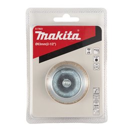 Copa ondulada latonada para taladro 63 mm, 0,3 mm, 1/4 Makita D-73623