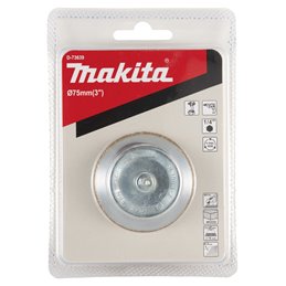 Copa ondulada latonada para taladro 75 mm, 0,3 mm, 1/4" Makita D-73639