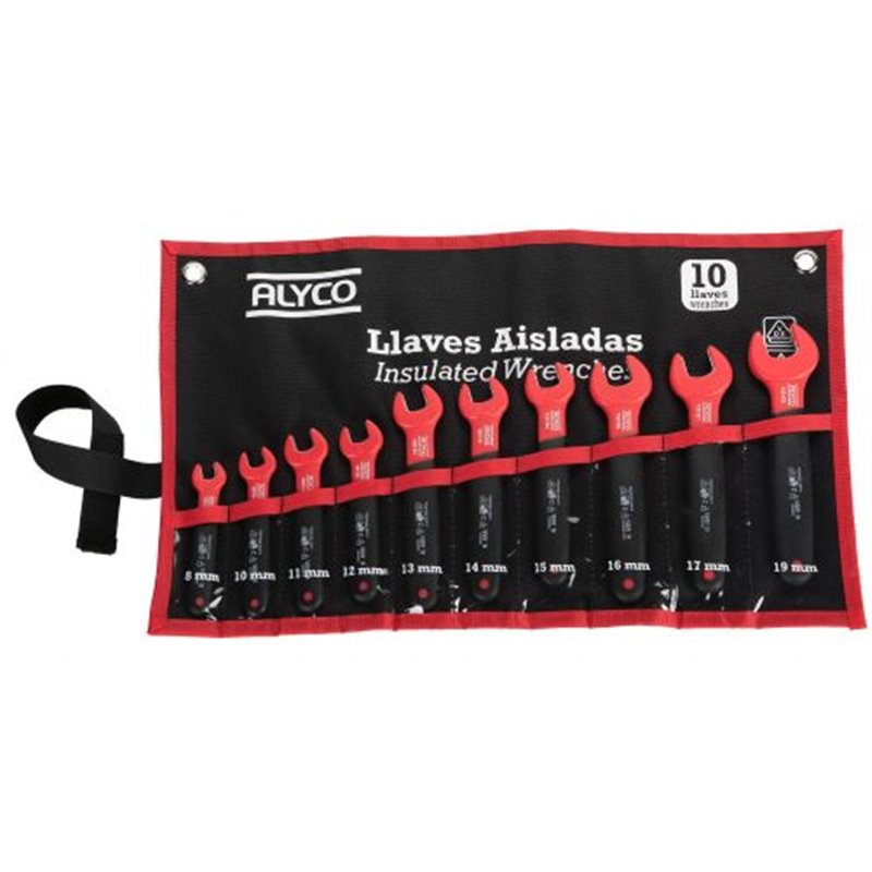 Jgo 10 Llaves Fijas Vde B/Nylon Alyco