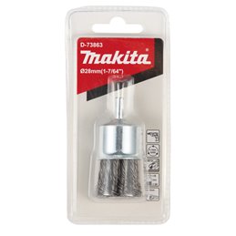 Cepillo de acabado latonado para taladro, 28 mm, 0,5 mm Makita D-73863