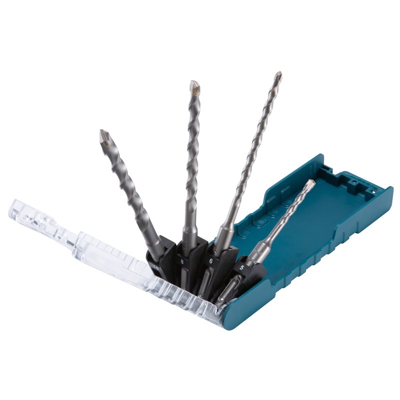 Set de brocas T.C.T, para SDS-PLUS, 4 pcs Makita D-74136