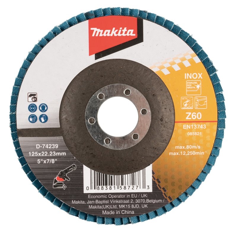 Disco de láminas 125 x 22,23 mm, Z60 Makita D-74239