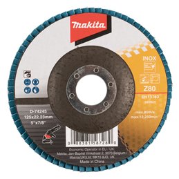 Disco de láminas 125 x 22,23 mm, Z80 Makita D-74245