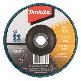 Disco de láminas 180 x 22,23 mm, Z80 Makita D-74289