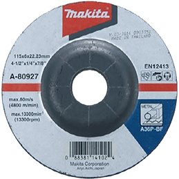 Disco esmerilador 115 x 6,0 mm, A24P Makita D-74485