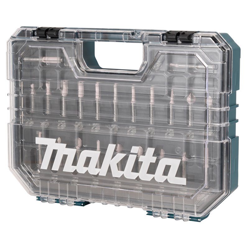 Estuche de fresas ranuradas, 22 pcs Makita D-74784