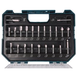 Estuche de fresas ranuradas, 22 pcs Makita D-74784