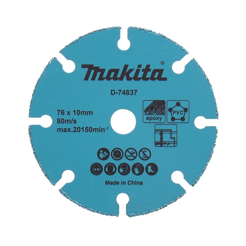 Disco de carburo de tungsteno, 76 x 10 mm Makita D-74837